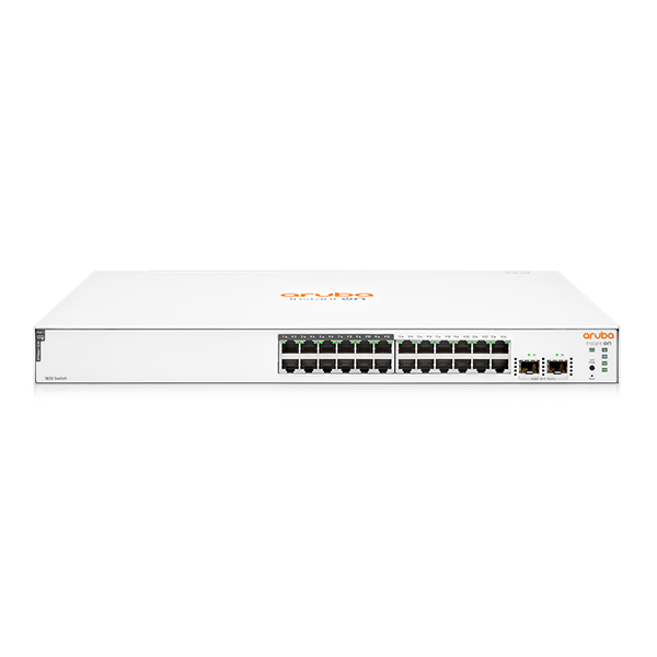 hewlett packard enterprise aruba instant on 1830 24g 12p class4 poe 2sfp 195w managed l2 gigabit ethernet (10/100/1000) power over ethernet (poe) 1u