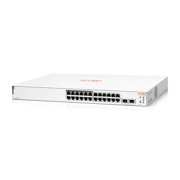 hewlett packard enterprise aruba instant on 1830 24g 12p class4 poe 2sfp 195w managed l2 gigabit ethernet (10/100/1000) power over ethernet (poe) 1u